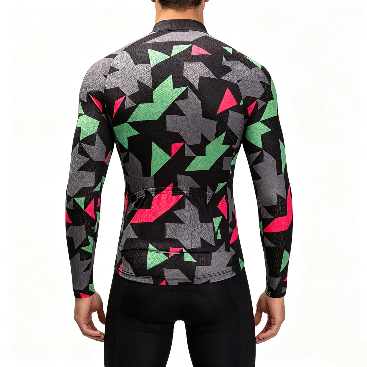 2027 Winter Herren-Radtrikot-Set, warmes Fleece-Radtrikot-Set, Triathlon-Mountainbike-Langarm-Radbekleidung – Detail 5