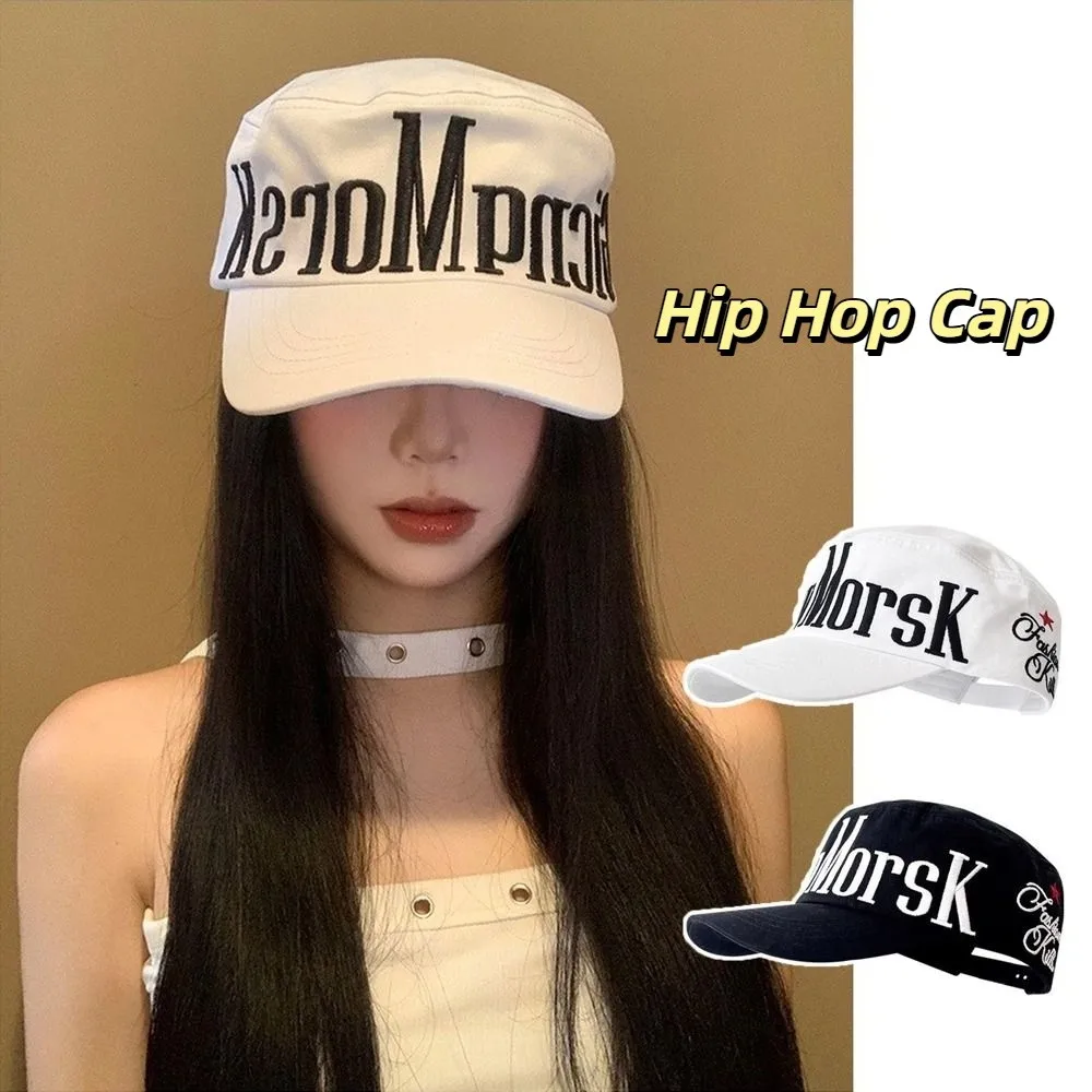

Trend American Letter Embroidered Cap Flat Top Hip Hop Men Women Baseball Cap Street Dance Sun Snapback Hat Outdoor