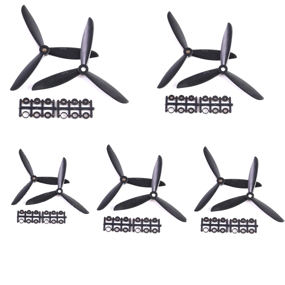 Hélice de PC de 3 palas para Drones de largo alcance, 10 pares (10CW + 10CCW), 6045, 6x4,5, FPV, 6 pulgadas, Freestyle, piezas de bricolaje