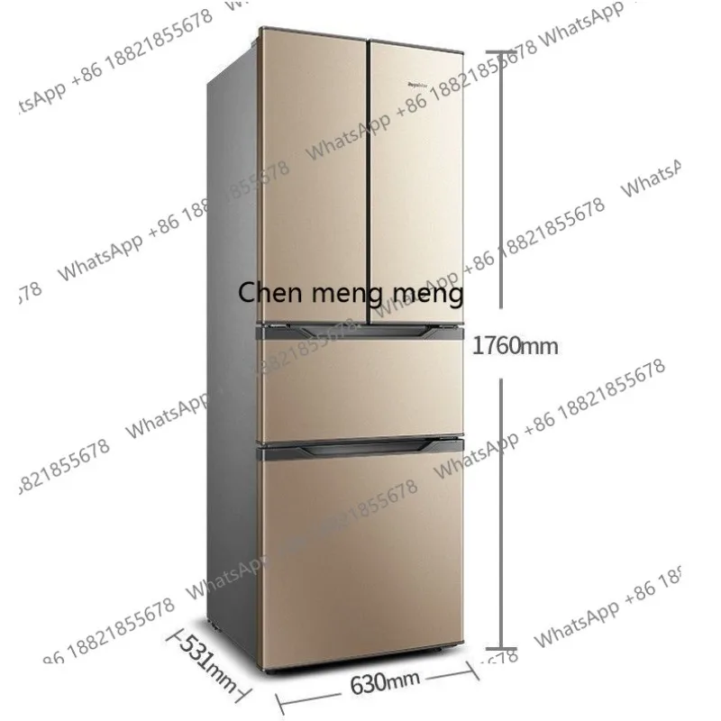 

French multi-door cross double-open household large-capacity frequency conversion air-cooled frost-free energy-saving small
