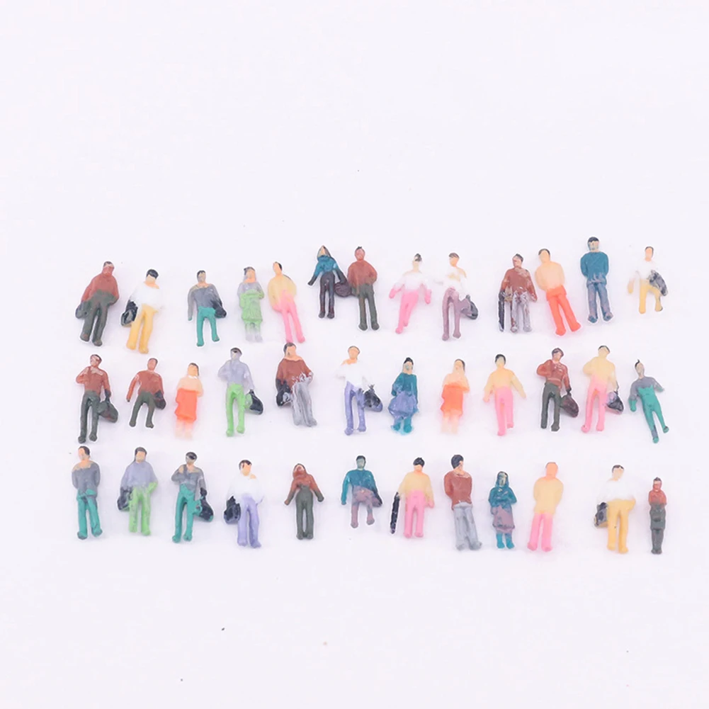 نموذج أرقام نموذج الناس الوقوف والجلوس نموذج الناس رسمت أرقام 100% العلامة التجارية الجديدة 12-19 مللي متر 1:87 H0 جميل #3