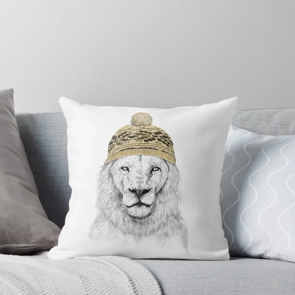 Winter lion Throw Pillow pillowcases for sofa cushions ornamental pillows for living room Christmas Pillow Cases pillow