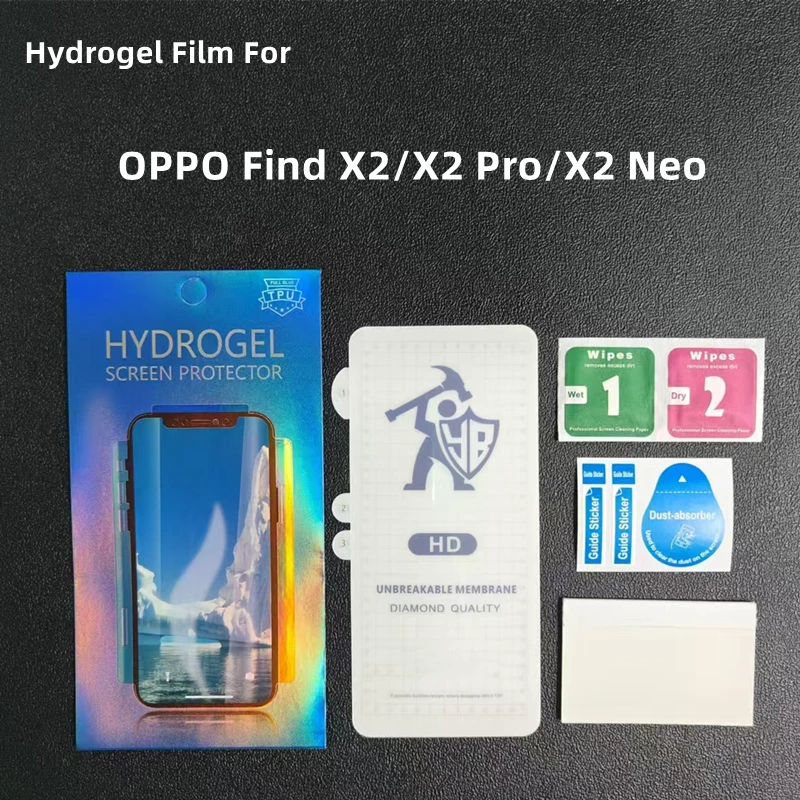 2/3/4pcs HD Hydrogel Film For OPPO Find X2/X2pro Screen Protector For OPPO Find X2 Neo Clear Outer Protective Film Not Glass