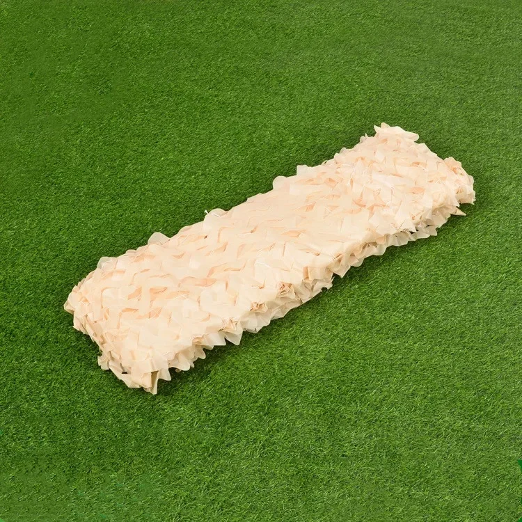Filet de camouflage beige à 2 couches 2x3m/2x4m/3x5m/4x5m pour piscine, parc aquatique, plage, protection solaire, décoration de mariage et de maison