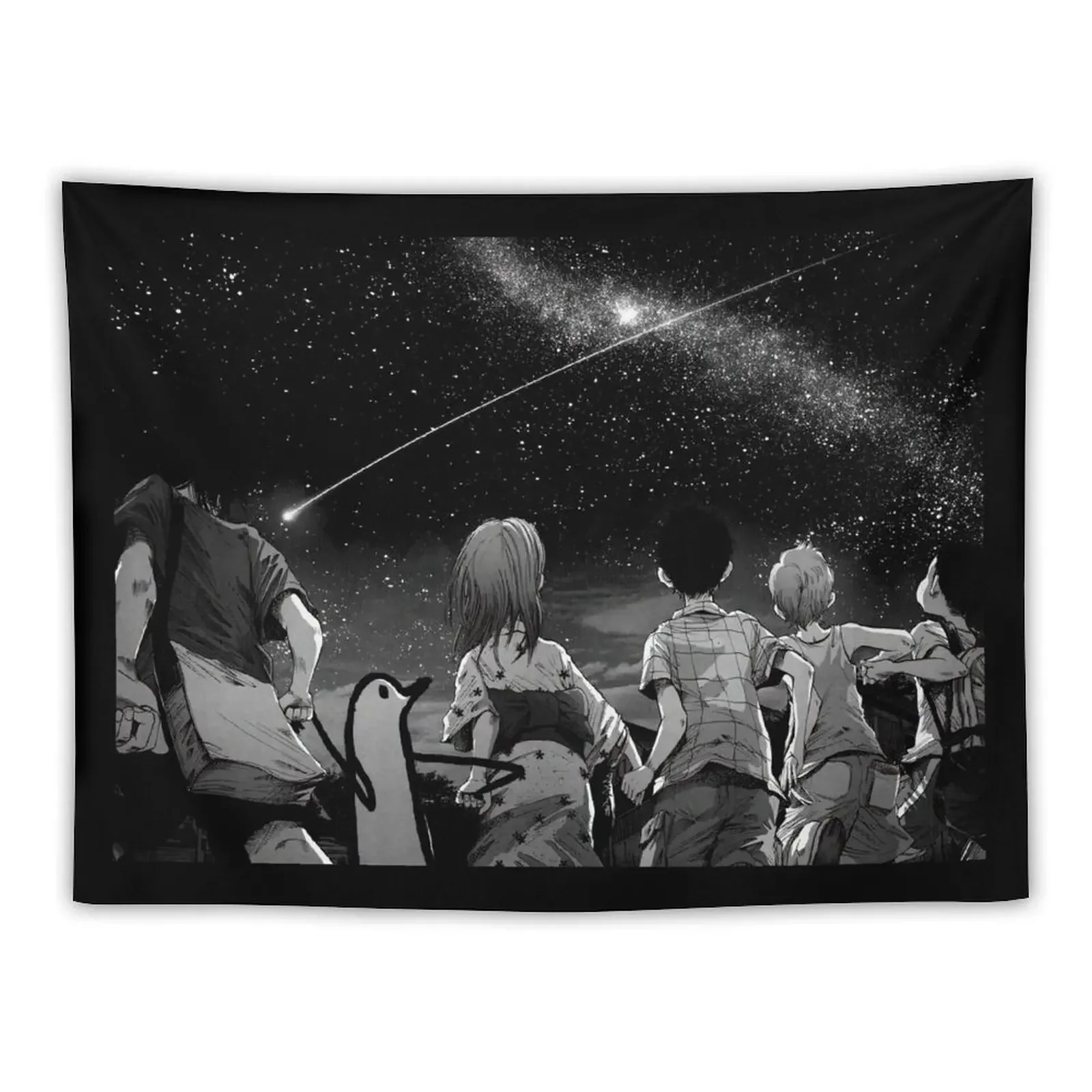 punpun manga panel Tapestry Nordic Home Decor Room Decor Aesthetic Room Decorations Aesthetics Bedroom Decor Aesthetic Tapestry