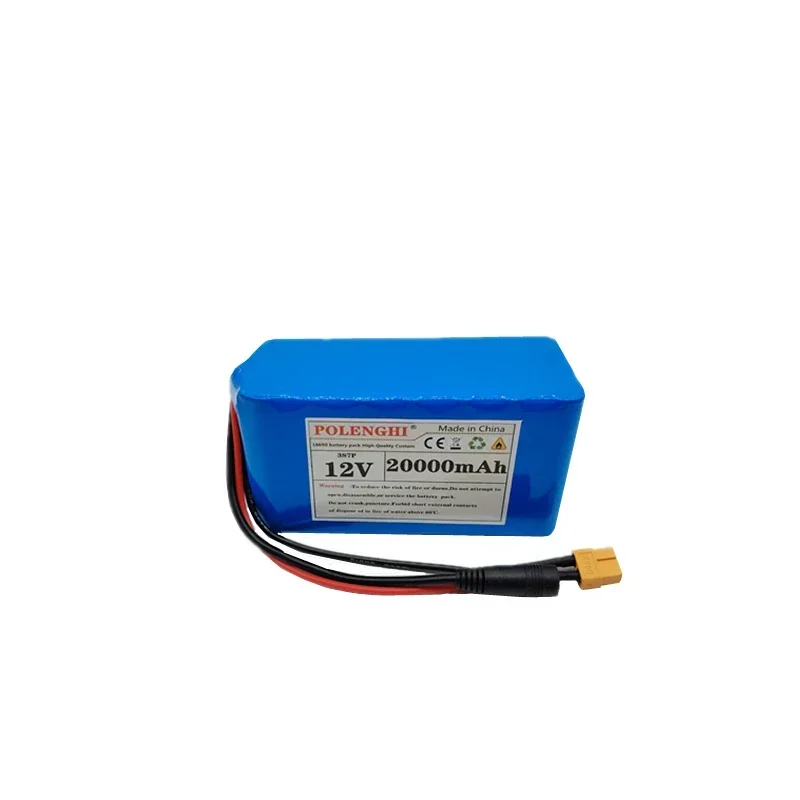 100% prawdziwa pojemność 12V bateria litowa 20000mAh o dużej pojemności 20Ah 3 s7p 12.6V 18650 zestaw akumulator litowy z BMS