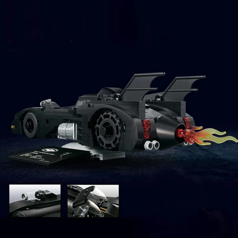 378pcs 1989 Batmobile Building Blocks Bat Super Car Bricks 40433 Car Set Kids Gifts Toys for Children Christmas Birthday Gifts