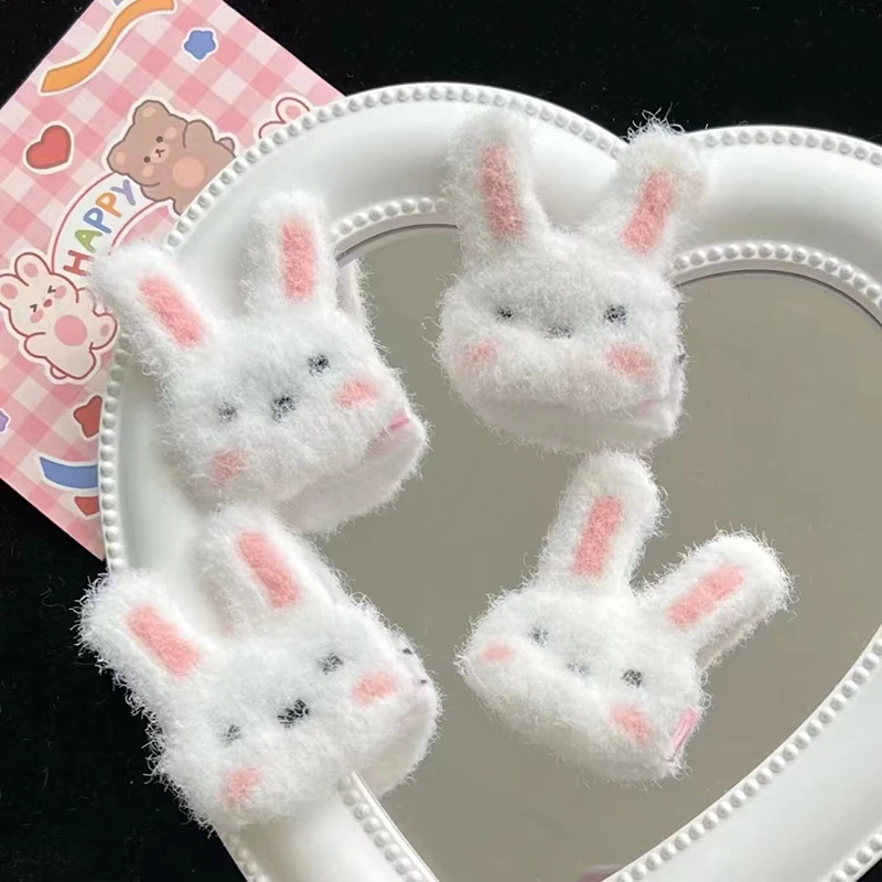 

Super Cute Rabbit Plush Hairpin Girl Hair Clip Accessories Female Barrettes Headdress Headwear