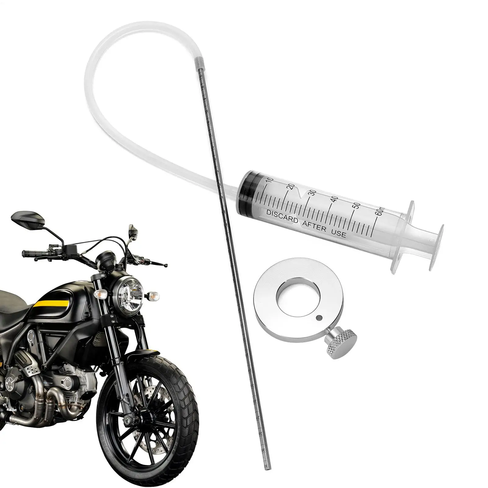 Motorcycle Fork Oil Level Tool Motorcycle Suspension Oil Level Adjuster Fork Seal Driver Kit Fork Oil Level Adjust Measuring kit