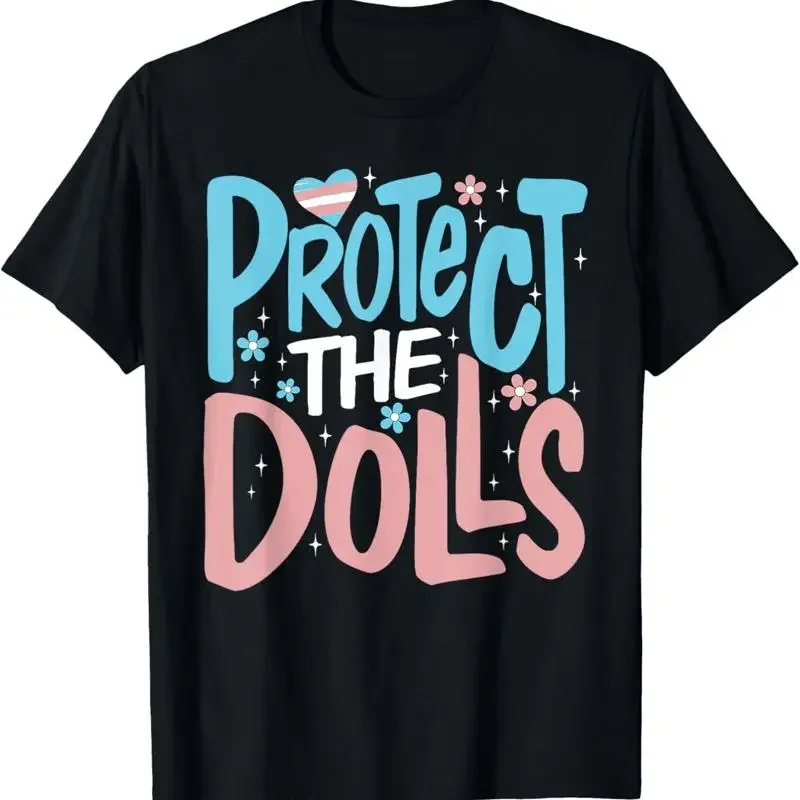 Protect The Dolls Trans Women Solidarity Retro Distressed T Shirt