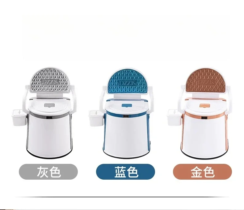 Portable Bedside Commode Chair with Urine Bucket Comfortable Toilet Seat for Elderly and Mobility Support Accessibility
