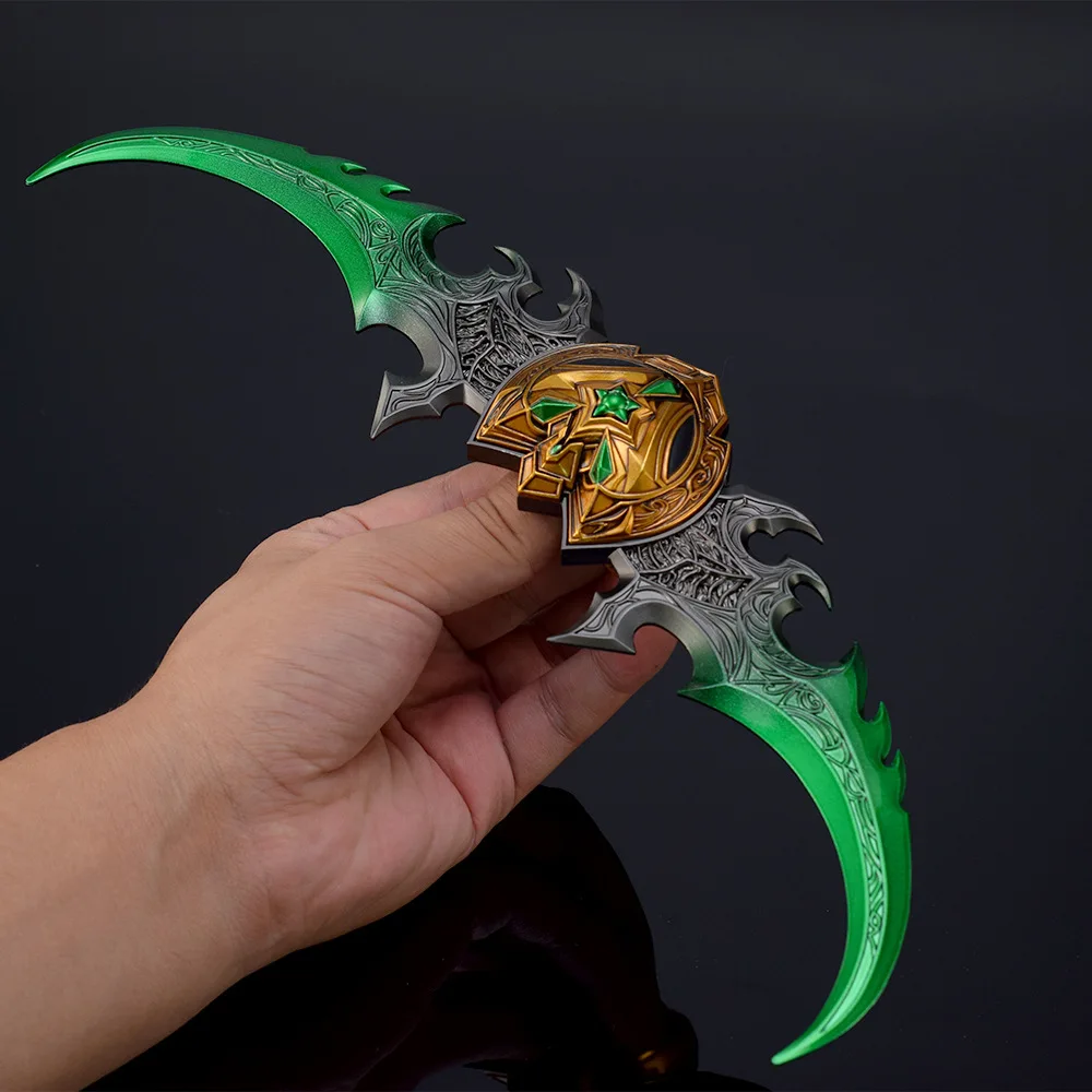 29cm/11in warlaive de azzinoth warcraft espada para cosplay anime espadas de aço real colecionáveis armas de brinquedo epee adolescente menino presente