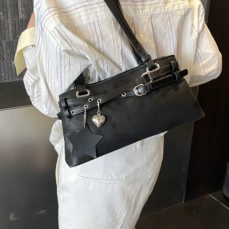 Large-capacity Retro Bag Women's 2026 New Trendy Korean-style Foreign-style Underarm Bag Niche High-value Shoulder Bag