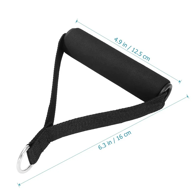 Pull Rope Exercise Resistance Bands Handle D-Ring Ankle Anchor Strap Home Gym Stretching Exercise Set Fitness Accessories