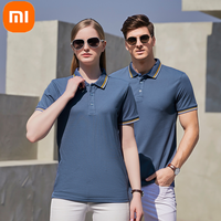 Xiaomi Mijia 40S Cotton Men's POLO Shirt Summer Soft Skin-friendly Breathable Moisture-absorbing Split Short-sleeved T-shirt Top