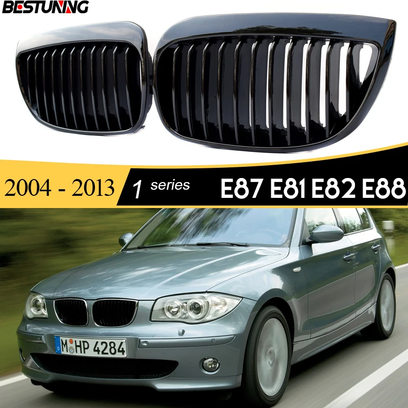 

High Gloss Black Replacement Front Radiator Grill Grille for BMW 2004 - 2013 1 Series E87 E81 Hatch E82 Coupe E88 Convertible