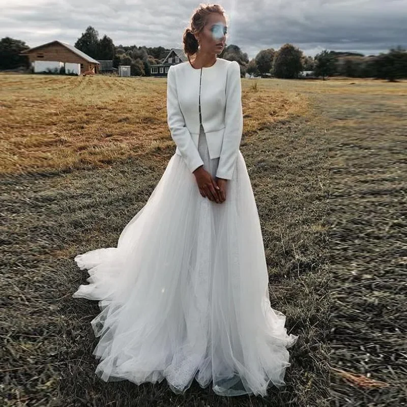 HOBBY Eleganckie białe tiulowe spódnice do sesji zdjęciowej Spódnica ślubna dla nowożeńców Długa spódnica damska Maxi na imprezę Prom Formalna spódnica