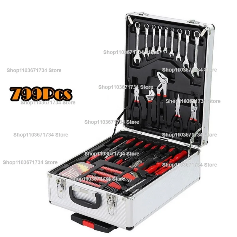 Portable Professional 799/46pcs Chrome Vanadium Home Garage Repair Hand Tool Chrome Vanadium Tool Box Set