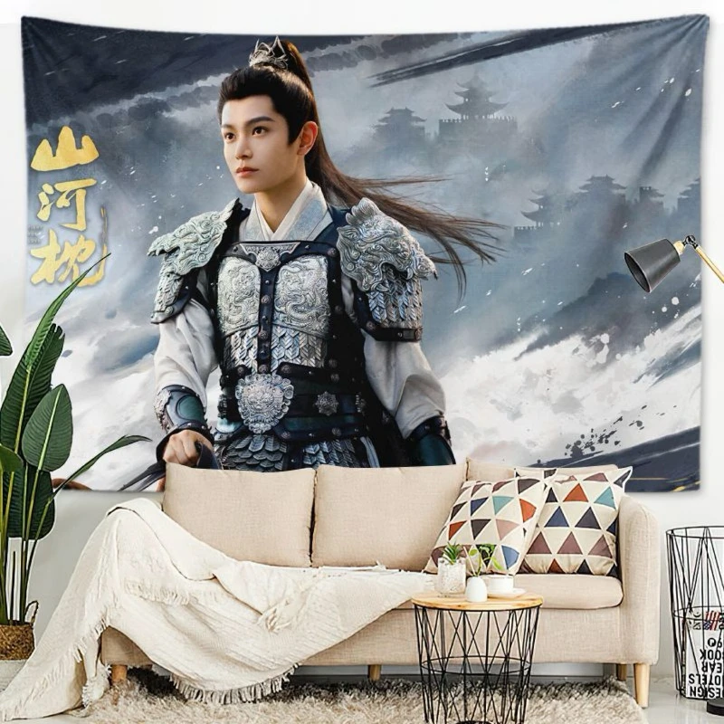 Ding Yuxi Song Qian Poster TV Fight for Love Wei Yun Chu Yu Drama Stills Background Hanging Wall Cloth Home Wall Tapestry