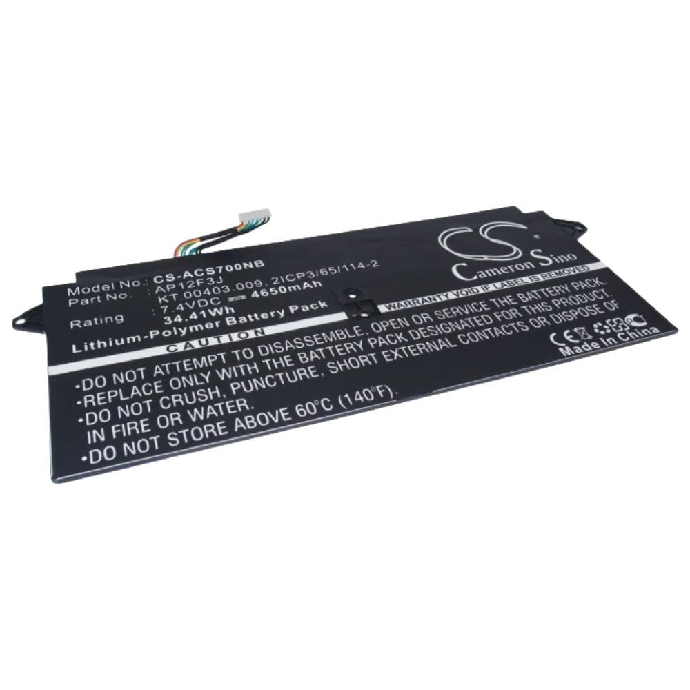

Li-Polymer Notebook, Laptop Battery for Acer, 7.4V, 4650mAh, Compatible Models: Aspire S7, Aspire V13, R14, V3, V7