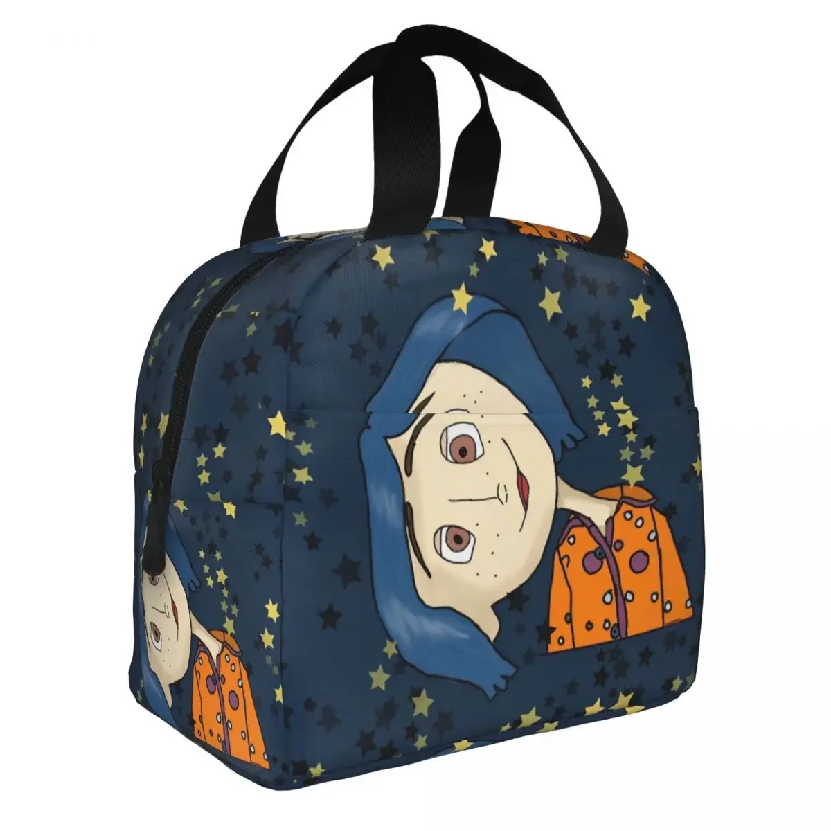 

Coraline Halloween Horror Insulated Lunch Bag Cooler Bag Lunch Container Leakproof Tote Lunch Box Bento Pouch School Outdoor