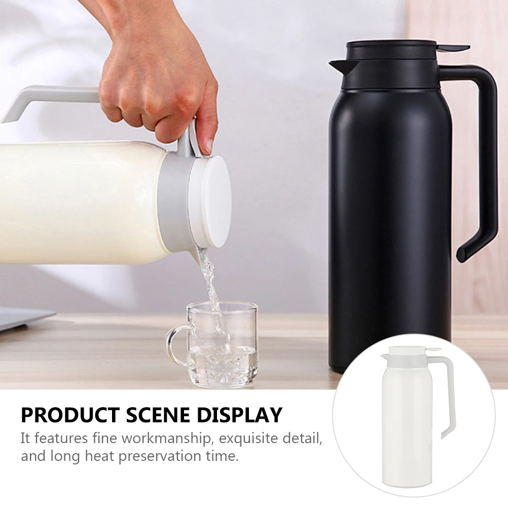 

1500Ml Stainless Steel Thermal Kettle Insulation Hot Water Bottle Warm Keeping Leakproof Portable Vacuum Scald Proof