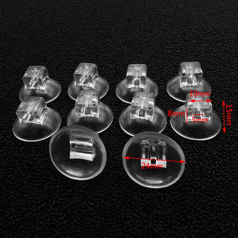 10Pcs Black Aquarium Suction Cup Air Tube Holder Sucker for Fish Tank Pump Oxygen Air Tube Fixing Clip Accessories For Aquarium