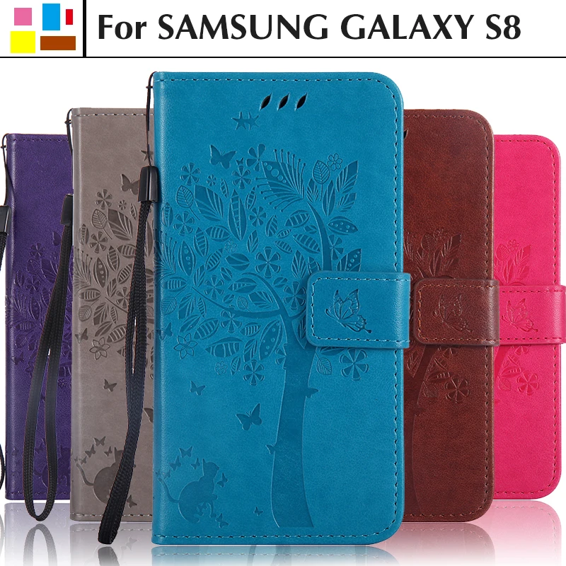 Phone Case For Samsung Galaxy S8 S 8  SM-G950FD SM-G950F Silicon Wallet Leather Flip Cover For Samsung Galaxy S8 g950 Capa Funda