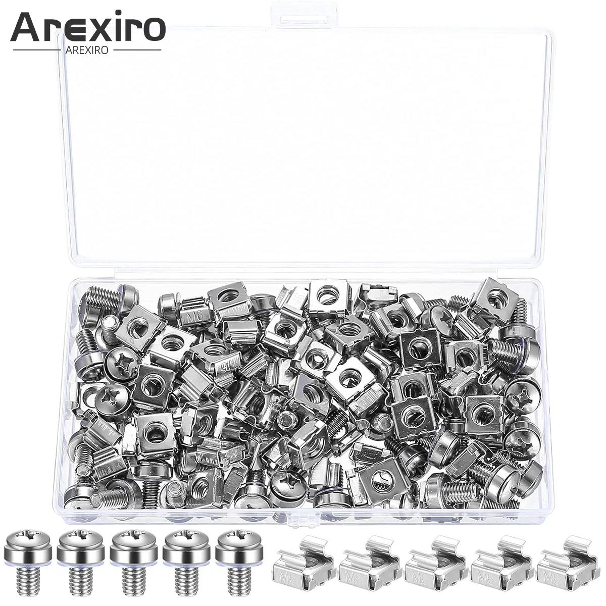 

110 шт./55 комплект из нержавеющей стали 304 M6x16 M6x20 мм, комплект гаек и винтов для монтажа в стойку, винты для серверной стойки