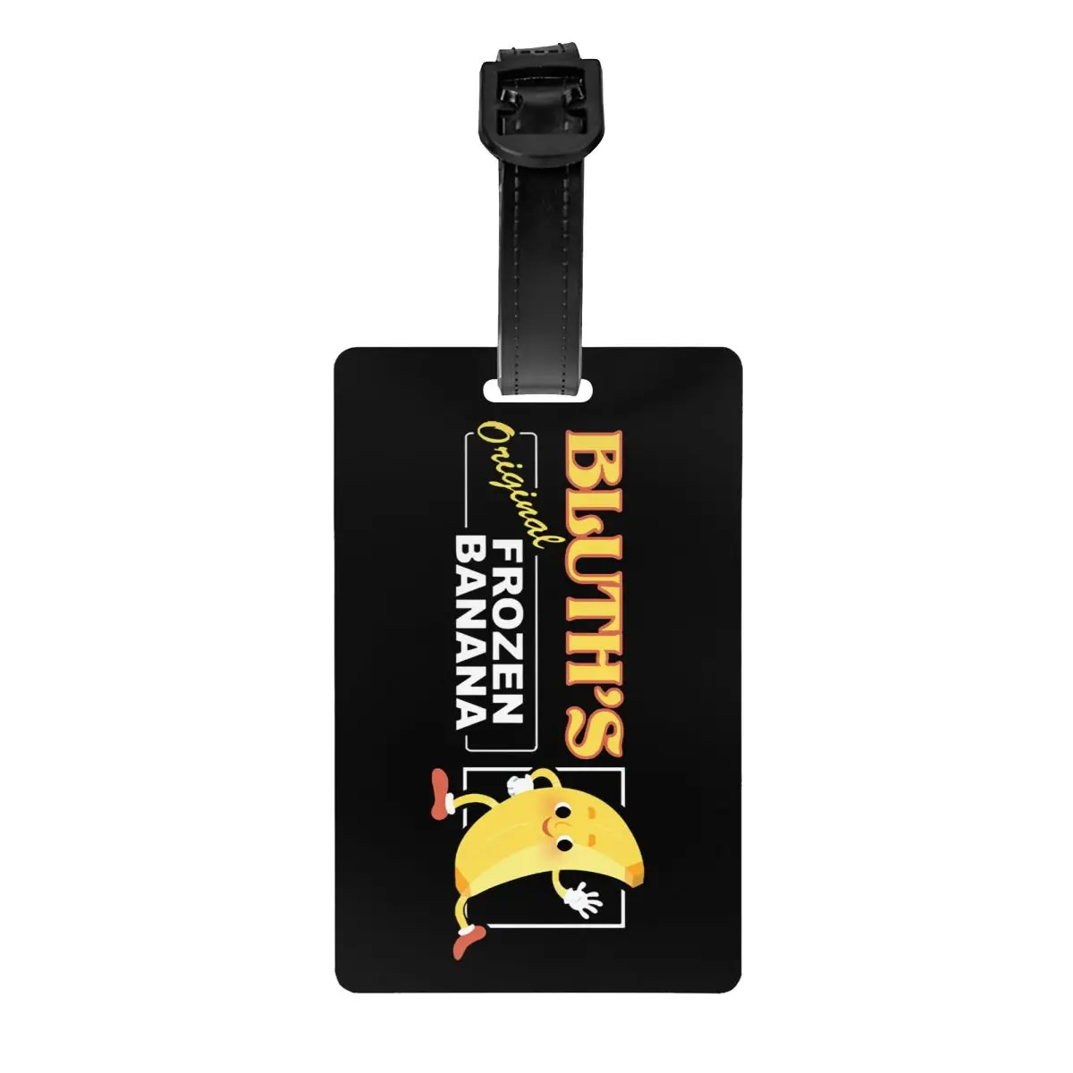 

Custom Arrested Development Bluth's Frozen Banana Luggage Tag Privacy Protection Baggage Tags Travel Bag Labels Suitcase