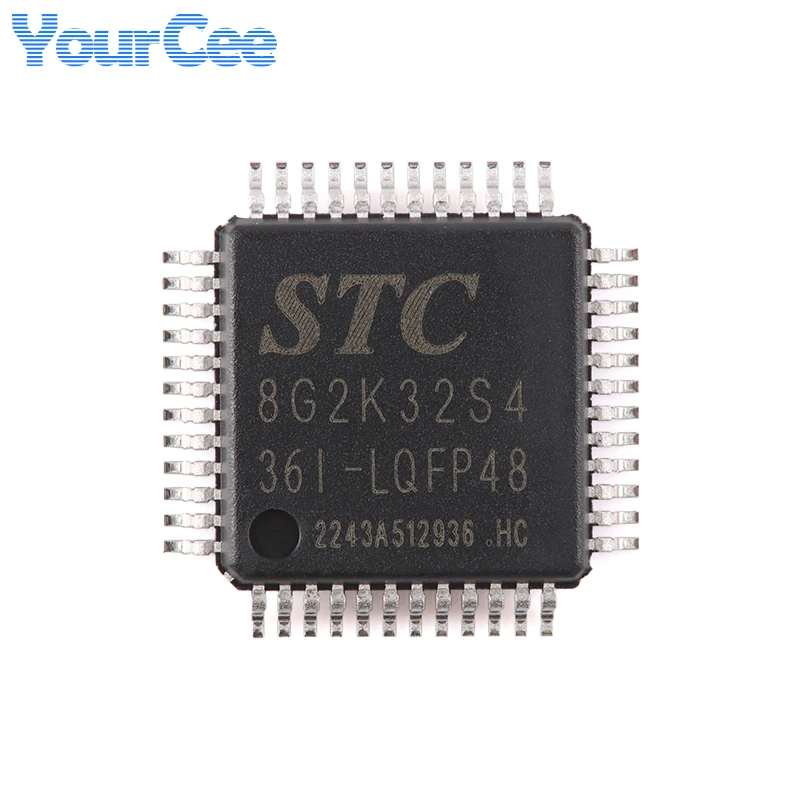 5pcs/1pc STC8G2K32S4-36I-LQFP48 STC8 STC8G2 STC8G2K32 STC8G2K32S4 1T 8051 Microprocessor Single-chip Micro Chip IC