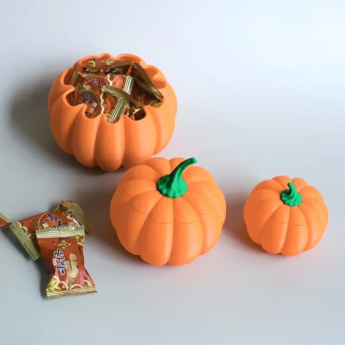 Cross‑border Halloween Pumpkin Storage Box With Lid Creative Desktop Ornament Holiday Home Decor