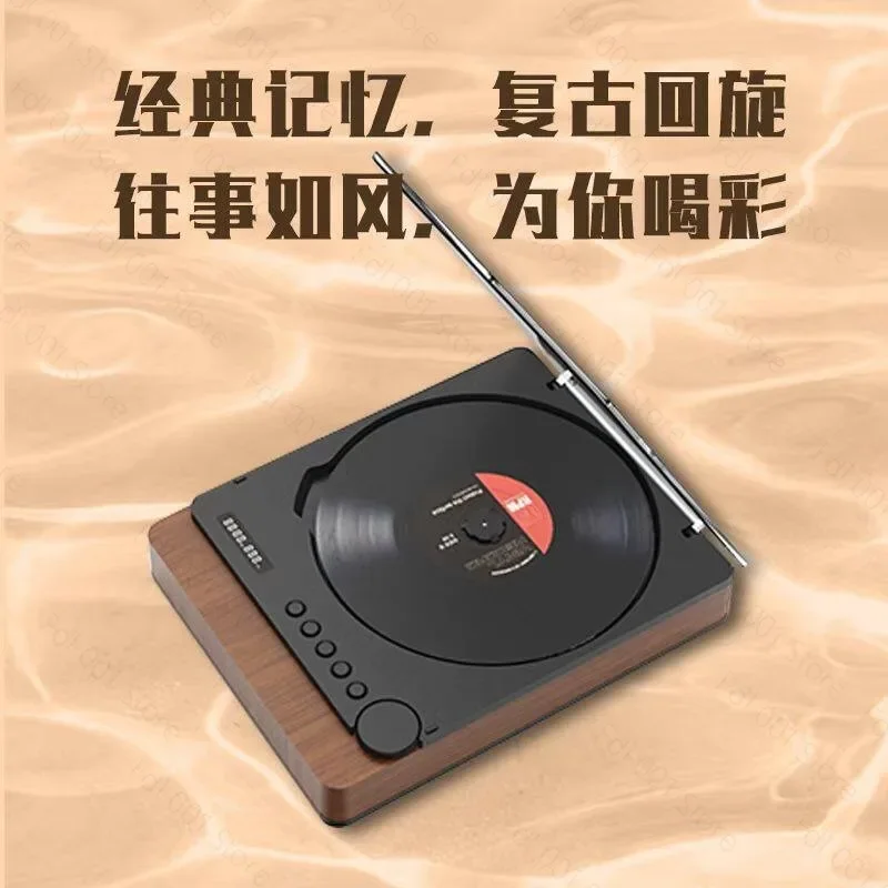 Portable Hi‑Fi CD Player Bluetooth 5.0 Speaker USB Playback AUX Input FM Radio Remote Control for Home Entertainment