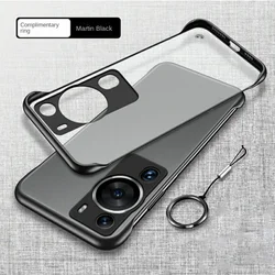 For Huawei P60 P50 P40 P30 P20 Pro Case Hard PC Transparent With Ring Protective Back Cover Case For Huawei P60Pro Phone Shell