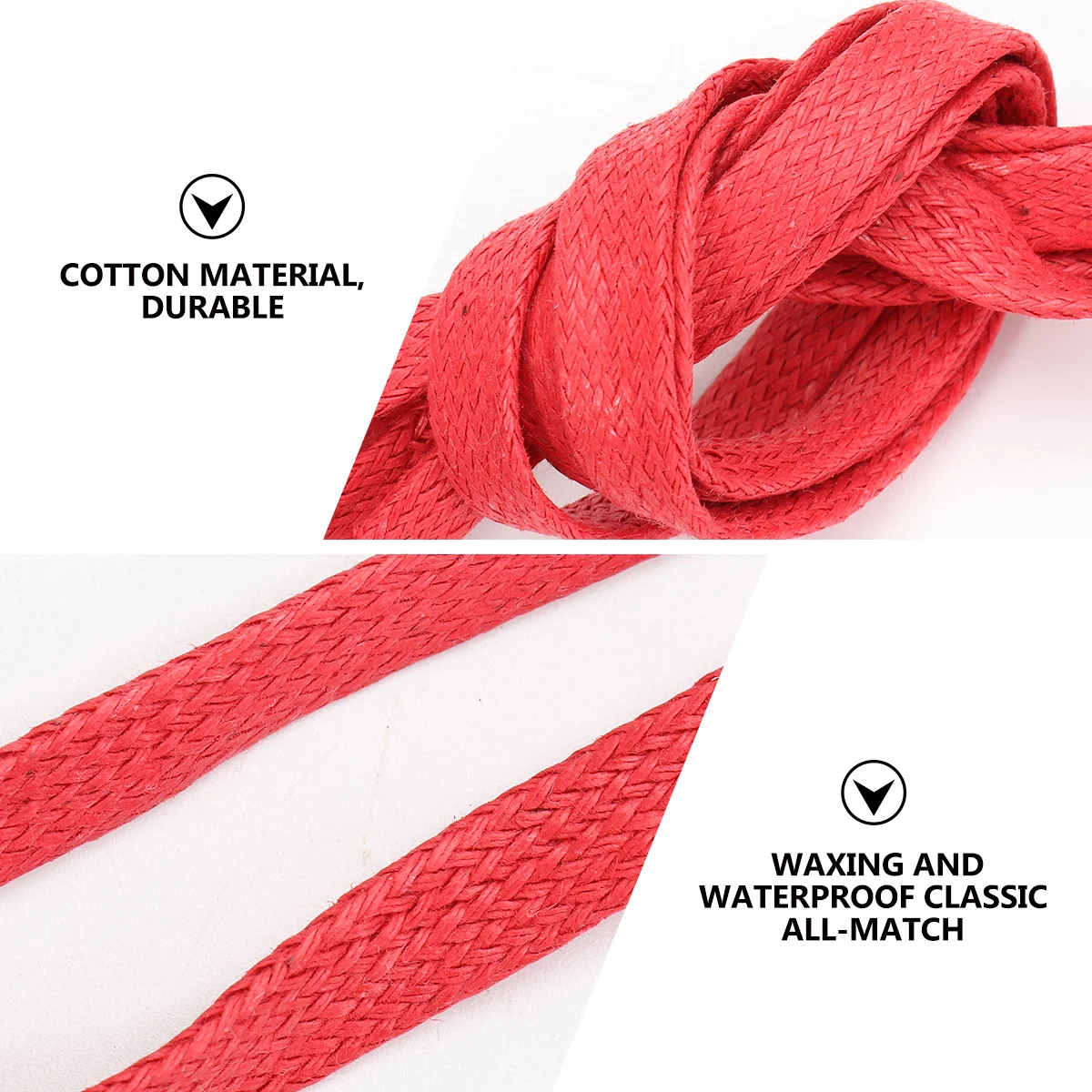 

1 Pair Shoelaces Waxed Cotton Shoelace For Sneakers Waxed Shoelace Casual Shoes Running Jogging Unisex Fashion Lace