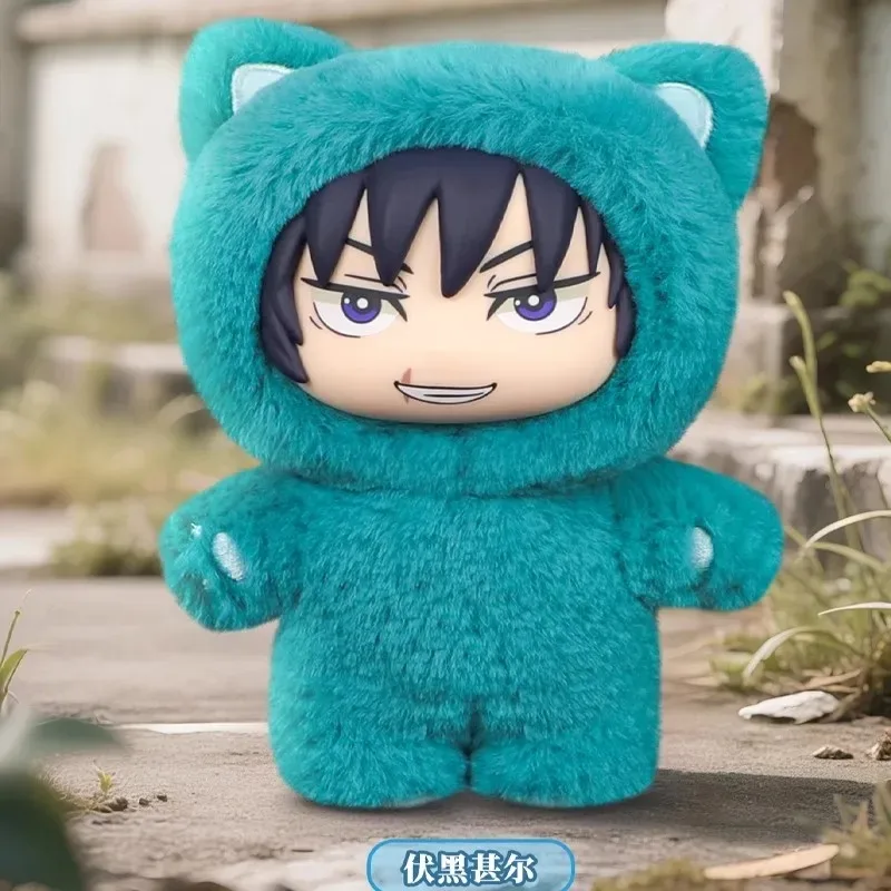 Gojo Satoru Jujutsu Kaisen 2 القط الأذن بلوشي سلسلة صندوق أعمى سر أنيمي تمثال غرفة الديكور جمع الاطفال اللعب الهدايا