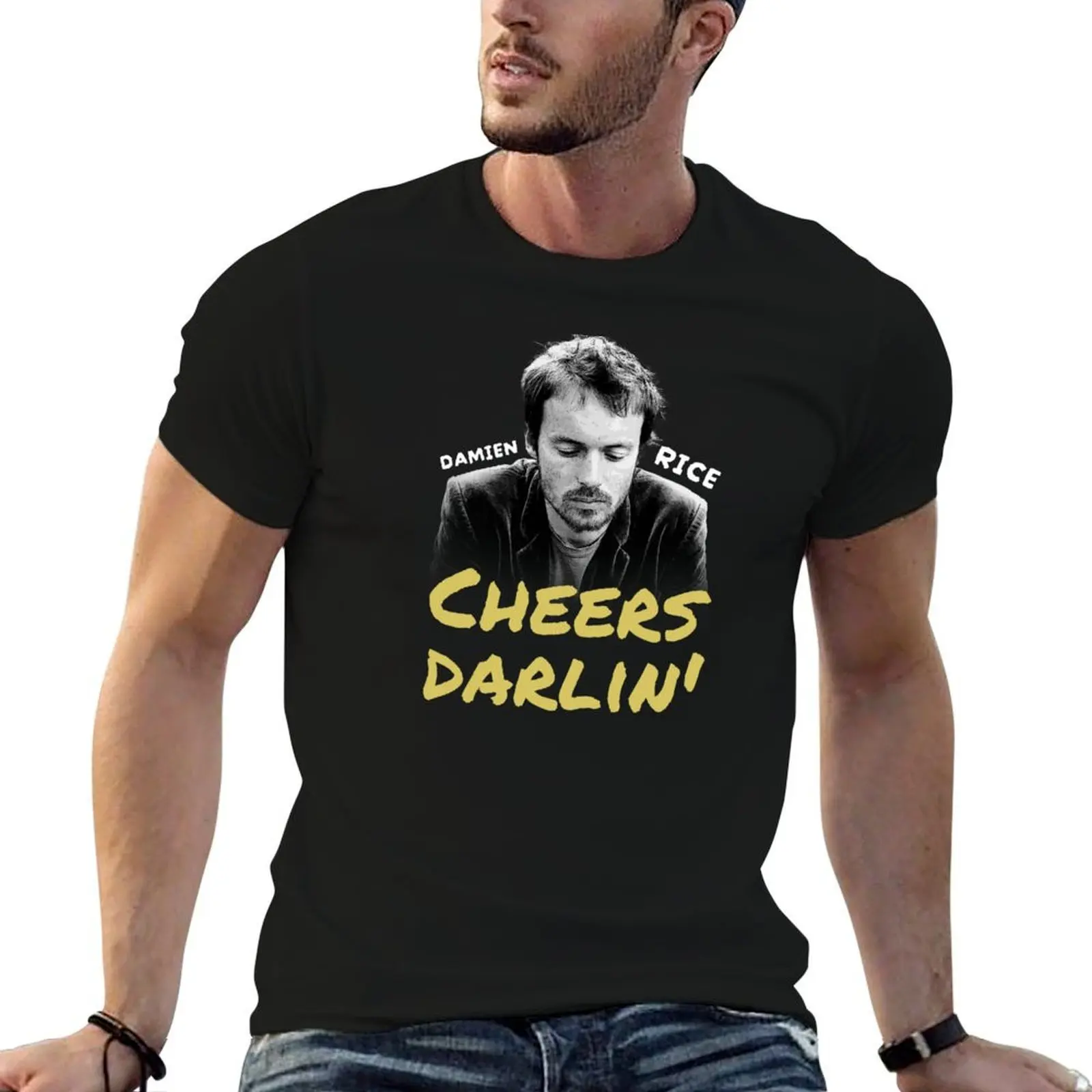 Cheers Darling-Damien Rice T-Shirt t shirt man cotton man t shirts for men casual t shirts for man slim fit T-shirt