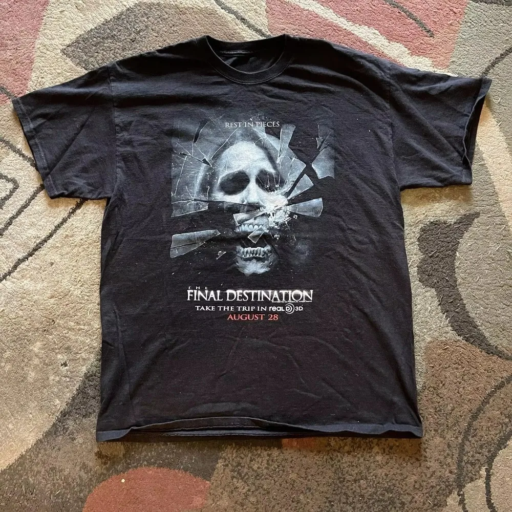 Final Destination Vintage 2000s 3D Horror Movie Promo Cotton Crew Neck T-Shirt Unisex Summer Casual Short Sleeve Fan Shirt