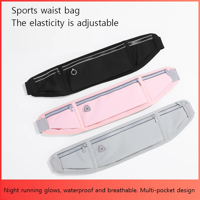 Sports waist bag, running phone bag, men's and women's styles, outdoor morning running and fitness, multi-functional waterproof