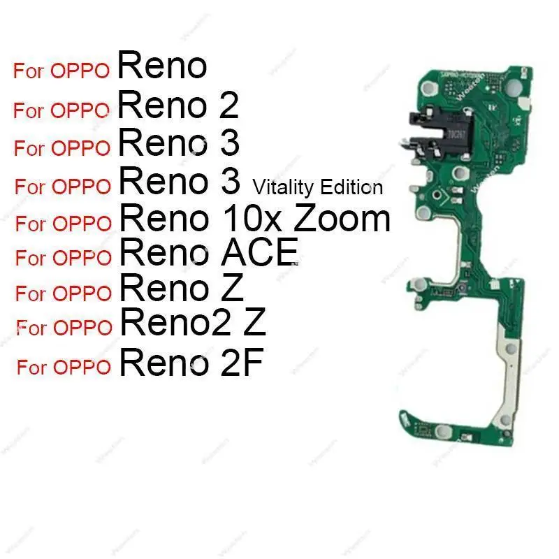 

Mic phone Flex Cable For OPPO Reno 2 3 Reno Z 2Z 2F ACE 10x Zoom phone SIM Audio Board Replacement Parts