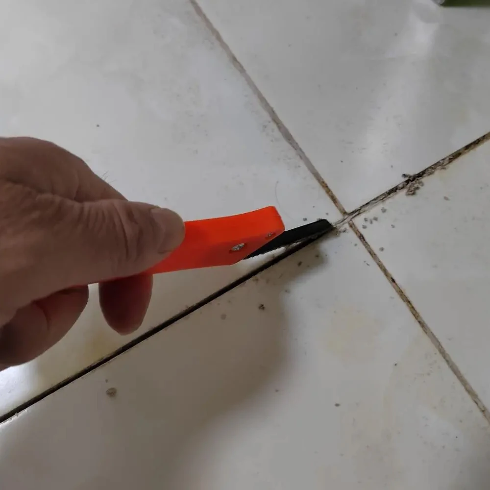 Professional Tile Gap Repair Hook Knife for Cleaning Removal Old Grout Tungsten Steel Joint Notcher Hand Construction Tools