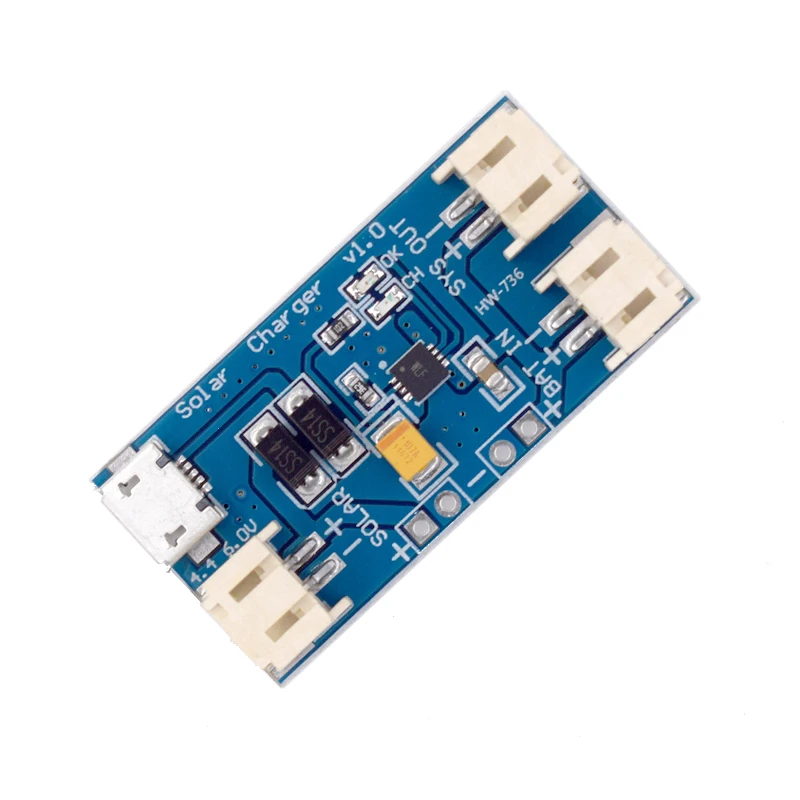 CN3065 미니 태양열 리튬 배터리 충전기 보드 500MA Lipo 충전 모듈 Arduino DIY 캠핑 스포츠 용 태양 전지 패널 마이크로 USB 썸네일 3