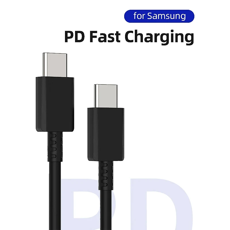 Original PD Cable For Samsung S22 S21 S20 FE S23 Ultra 45W Super Fast Charging A52 A53 A54 5G Note 20 Uitra 25W USB Type C Cable image 2