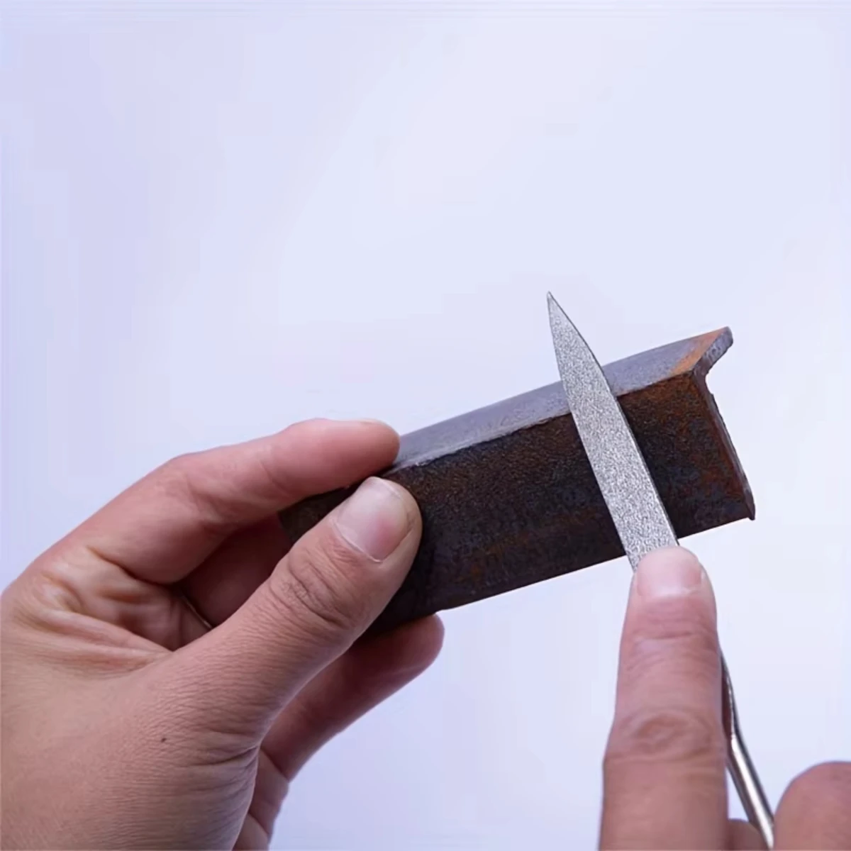 10 قطعة مجموعة مبرد إبرة الماس 3x140 مللي متر مجموعة مبرد إبرة صغيرة للحجر الزجاج المعادن نحت الحرفية أدوات يدوية مجموعة مبرد إبرة #5