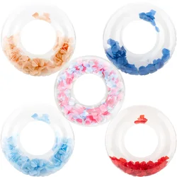 Baby Mushrooms Swimming Ring Float Inflatable Kids Swim Ring with Seat Pool Float Children Swim Circle Tube Pool Toys Floating