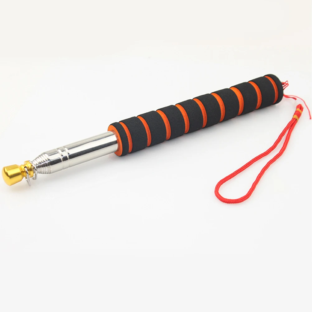 

Telescopic Flag Pole 2 Meter Stainless Steel Portable Outdoor Guide Flagpole Sponge H Wind Resistant Suitable School Teaching