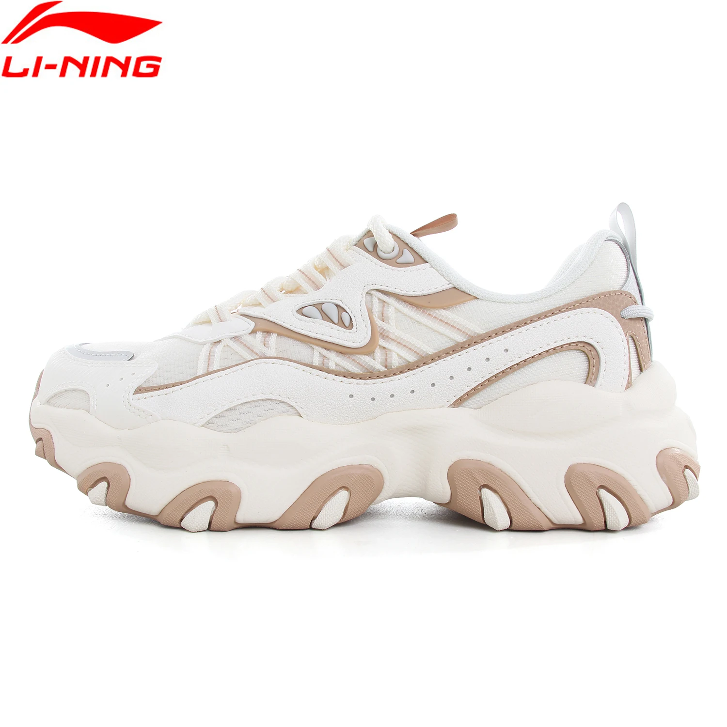 أحذية Li-Ning النسائية X-CLAW LITE 3 Lifestyle خفيفة الوزن وكعب سميك وبطانة عصرية أحذية رياضية كاجوال كلاسيكية AGCV044