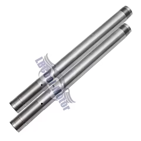 2xFront Fork Inner Leg Tubes For Honda CBR1000RR 2004 2005 2006 2007 43x507mm Fork Suspension Fork Stem Silver/Gold