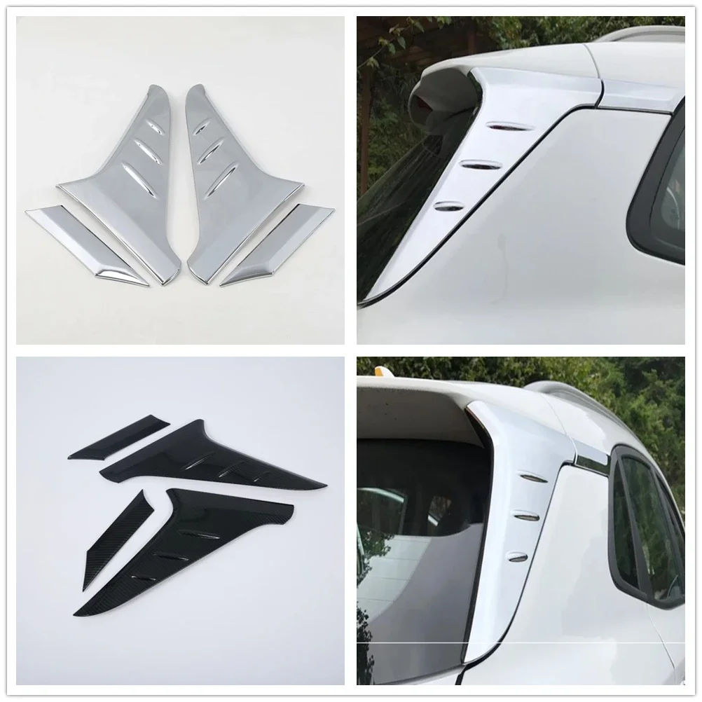

For Hyundai Kona Encino 2017 2018 2019 2020 2021 2022 ABS Rear Window Spoiler Wing Cover Sticker Trims Car Styling Accessories