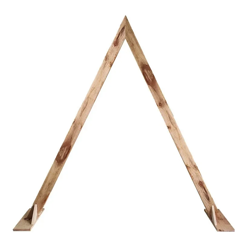 Triangular Mori wedding wedding, arch outdoor flower door decoration wooden frame ins wind confession flower shop photo backgrou